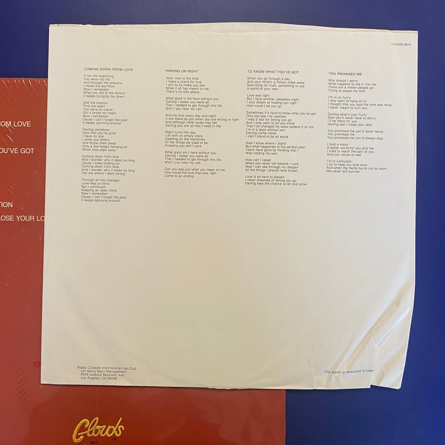 Bobby Caldwell - Cat In The Hat (LP, Album, Vol)