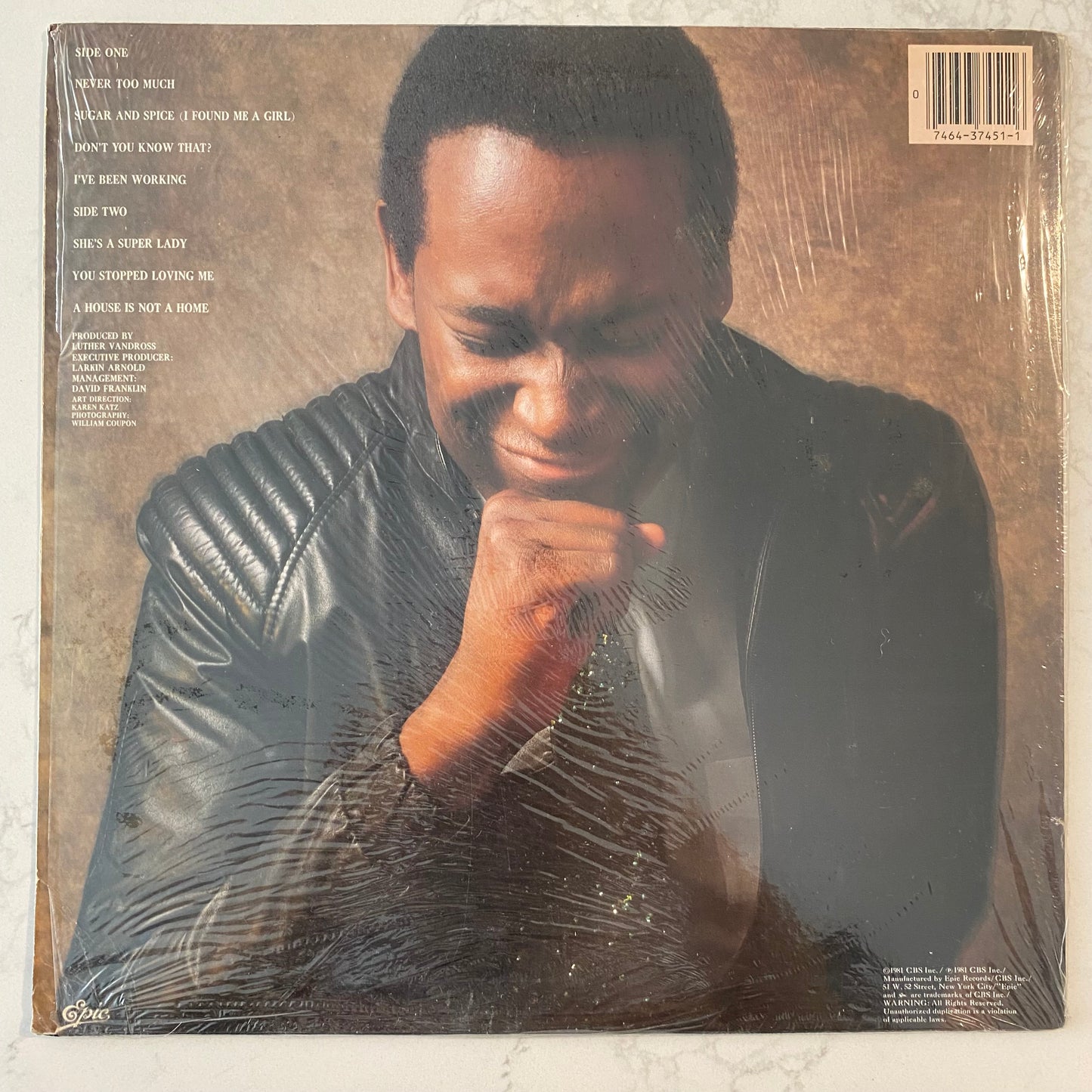 Luther Vandross - Never Too Much (LP, Album) (L)