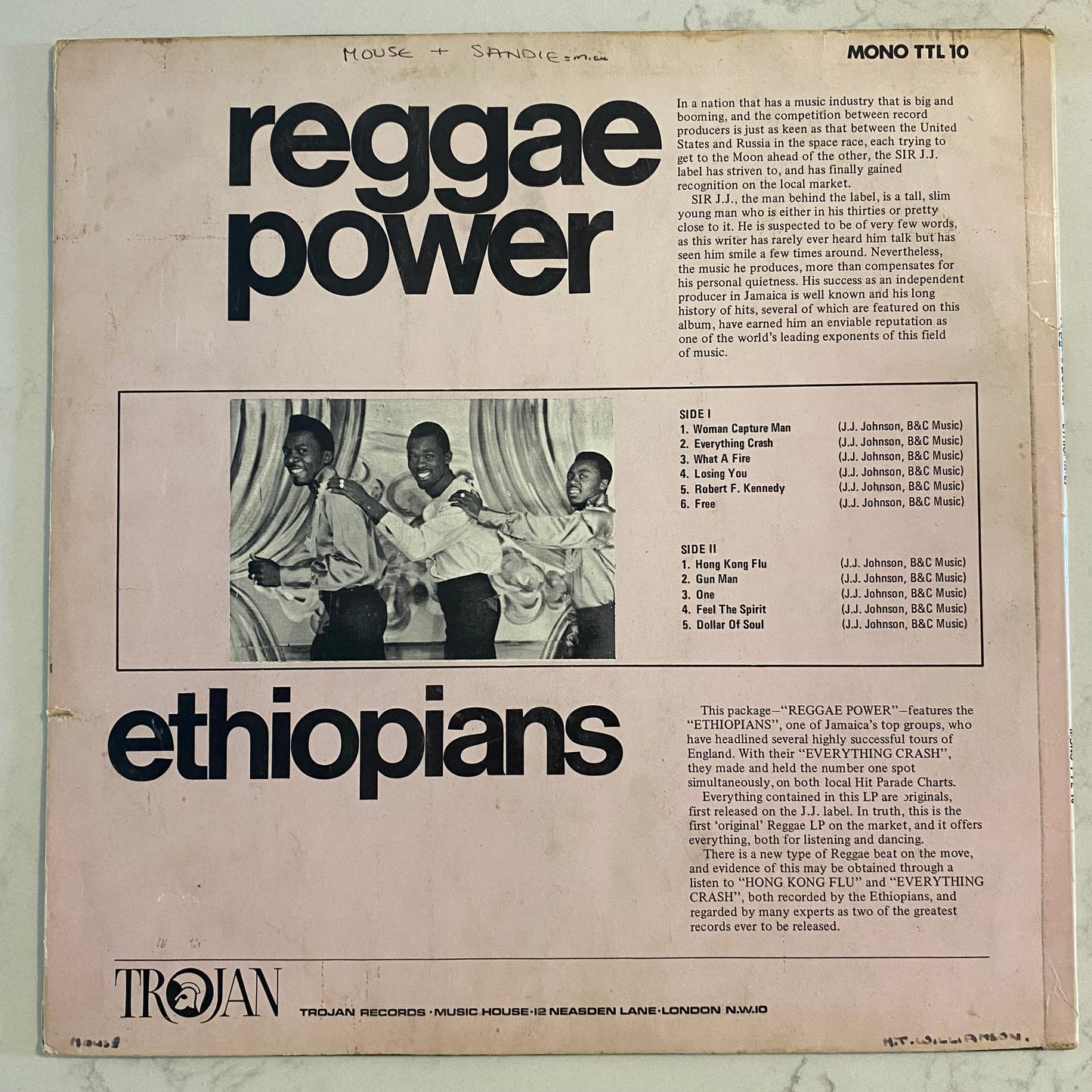 The Ethiopians - Reggae Power (LP, Album, Mono)