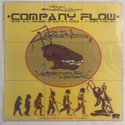 Company Flow - Blind B/W Tragedy Of War In III Parts / 8 Steps (Lost Mix) (12", Single)