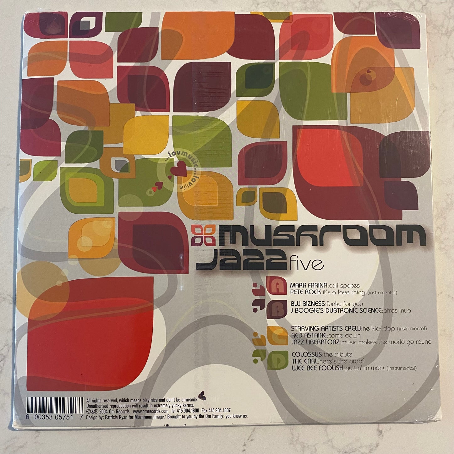 DJ Mark Farina* - Mushroom Jazz Volume Five (2xLP, Comp)  SEALED!! (L)