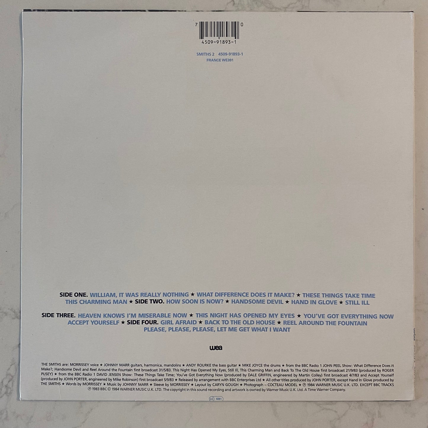 The Smiths - Hatful Of Hollow (2x10", Comp, Ltd, Num, RE) (L)