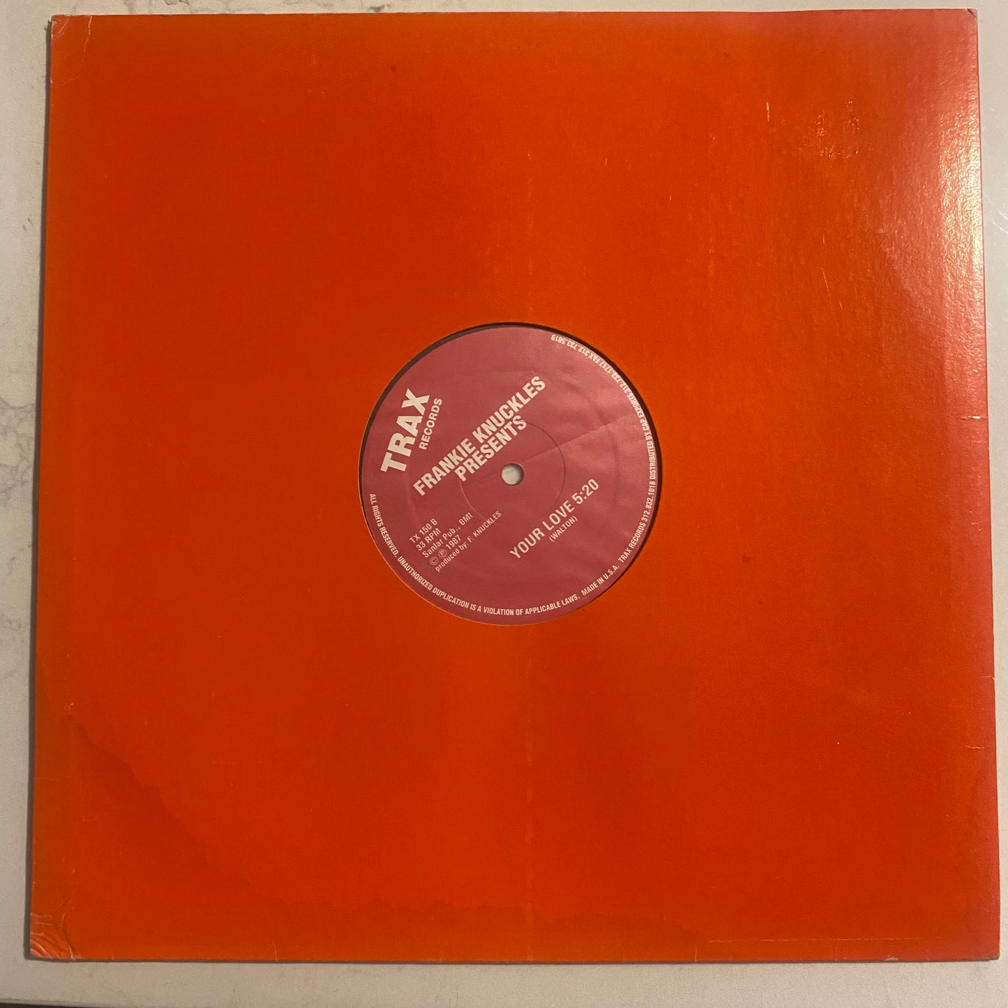 Frankie Knuckles - Baby Wants To Ride / Your Love (12", RE)