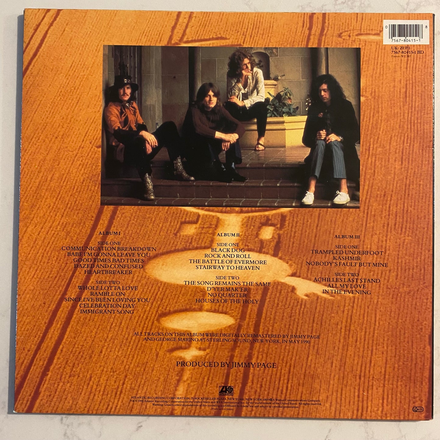 Led Zeppelin - Remasters (3xLP, Album, Comp, RM)