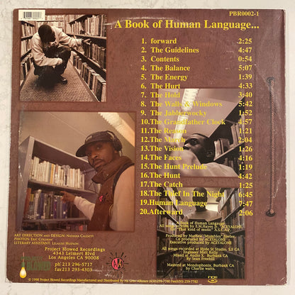 Aceyalone Accompanied By Mumbles - A Book Of Human Language (2xLP, Album) (L)