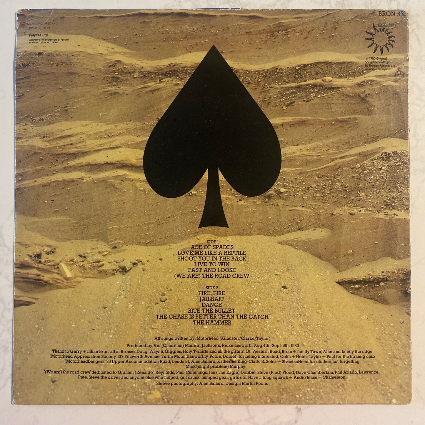 Motörhead - Ace Of Spades (LP, Album, Ltd, Gol) (L)