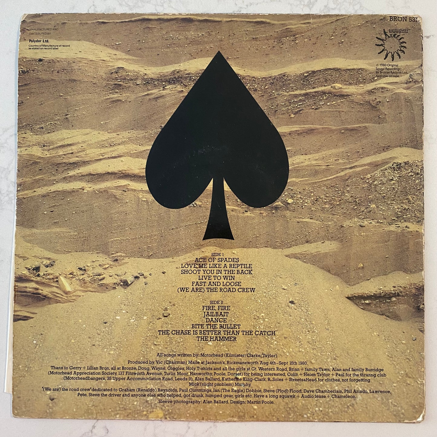 Motörhead - Ace Of Spades (LP, Album, RE) (L)