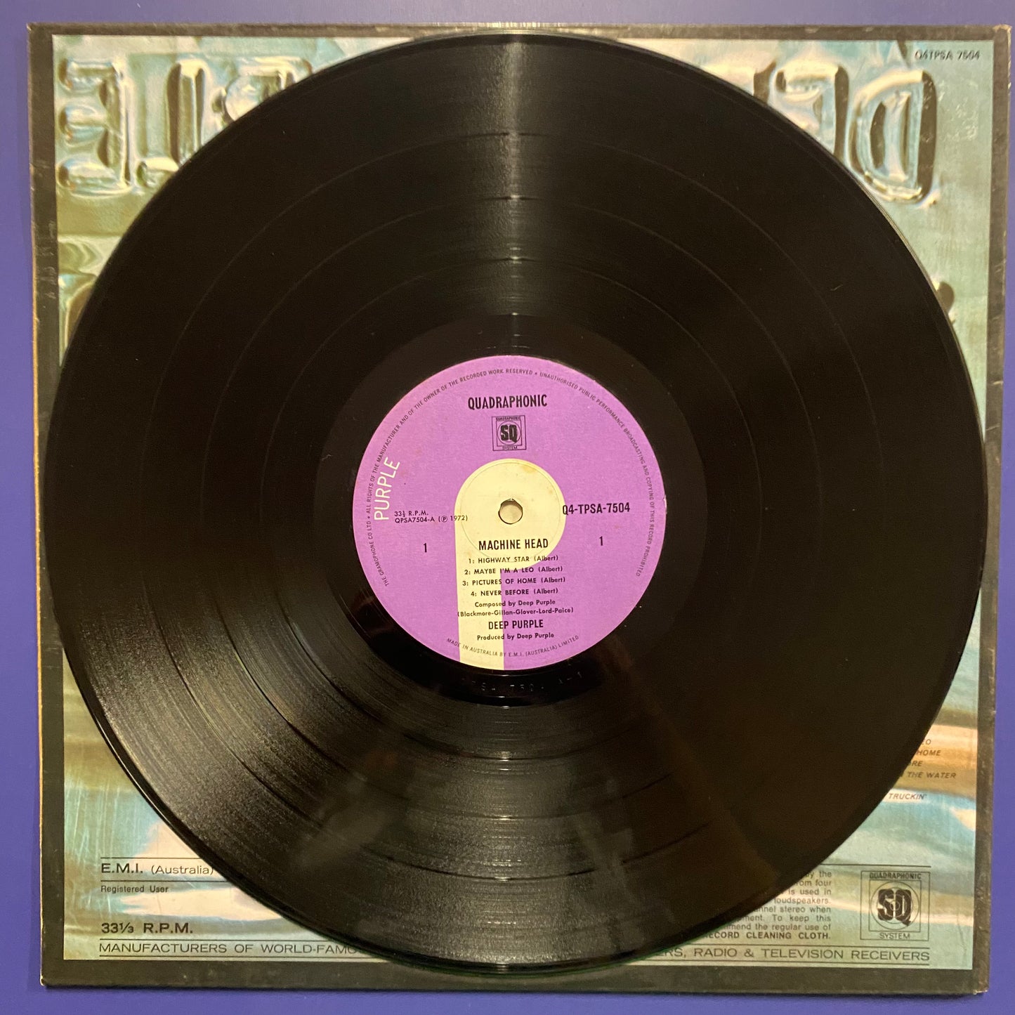 Deep Purple - Machine Head (LP, Album, Quad)