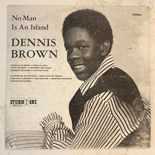 Dennis Brown - No Man Is An Island (LP, Album) (L)