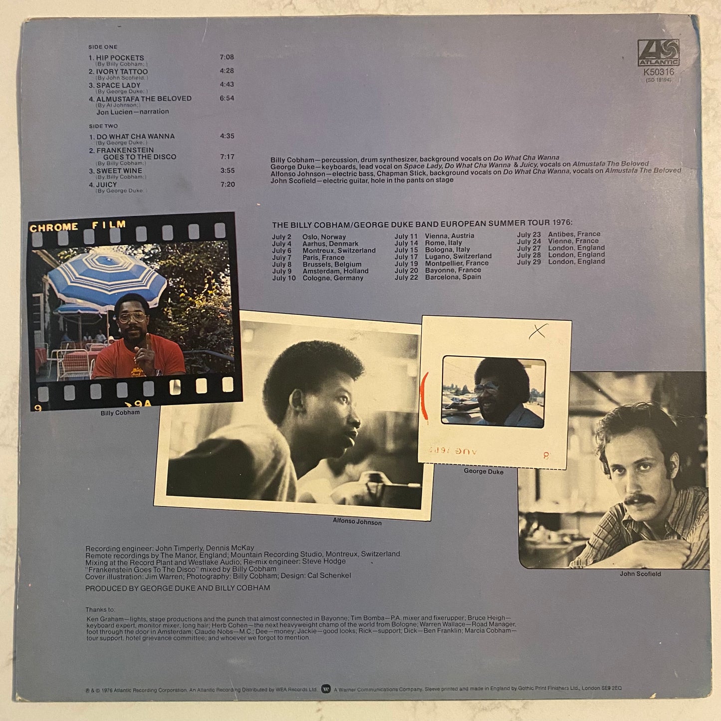 The Billy Cobham / George Duke Band - "Live" On Tour In Europe (LP, Album) (L)