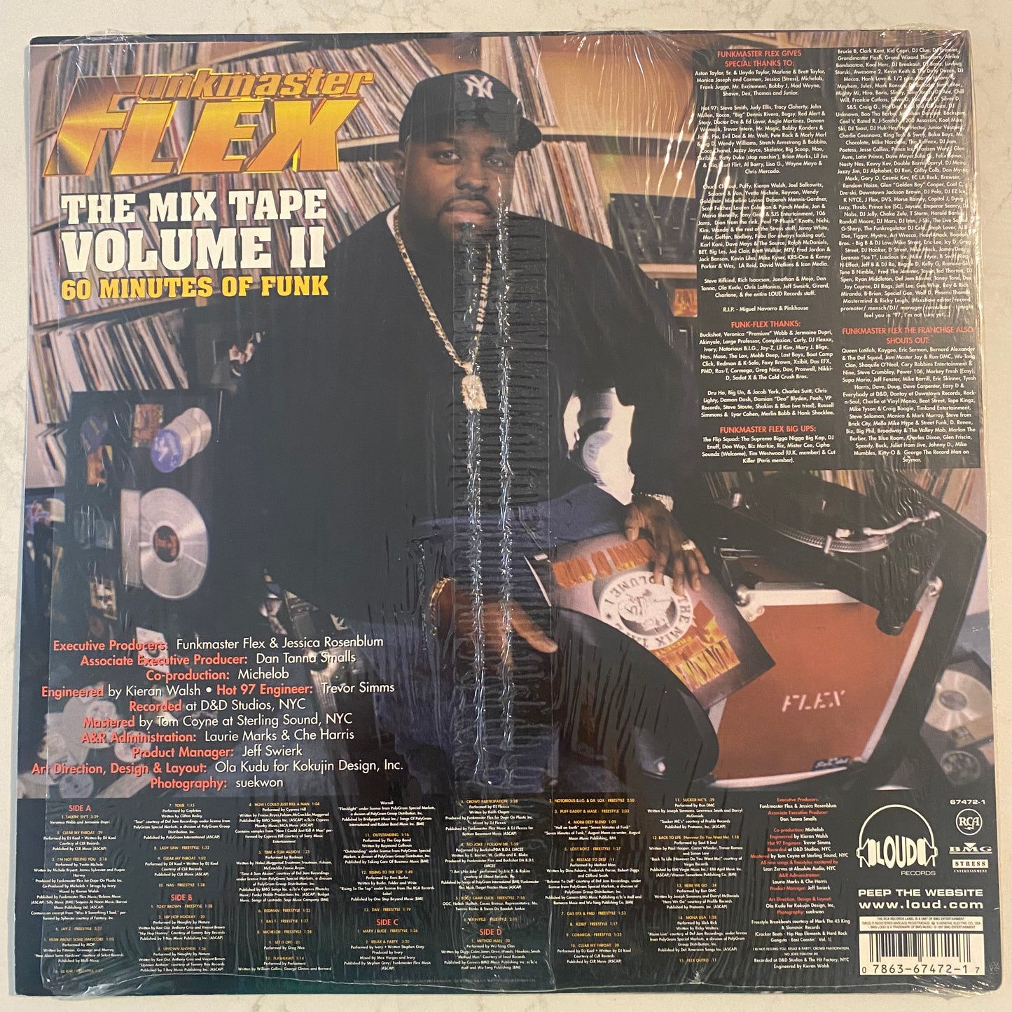 Funkmaster Flex - The Mix Tape Volume II (60 Minutes Of Funk) (2xLP, Mixed, Mixtape)
