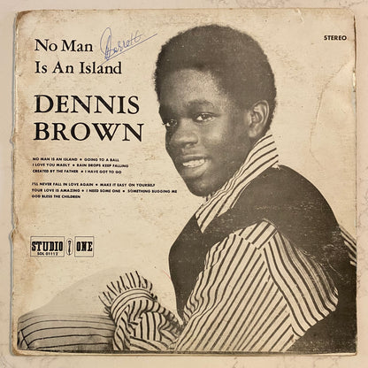 Dennis Brown - No Man Is An Island (LP, Album, RP) (L)
