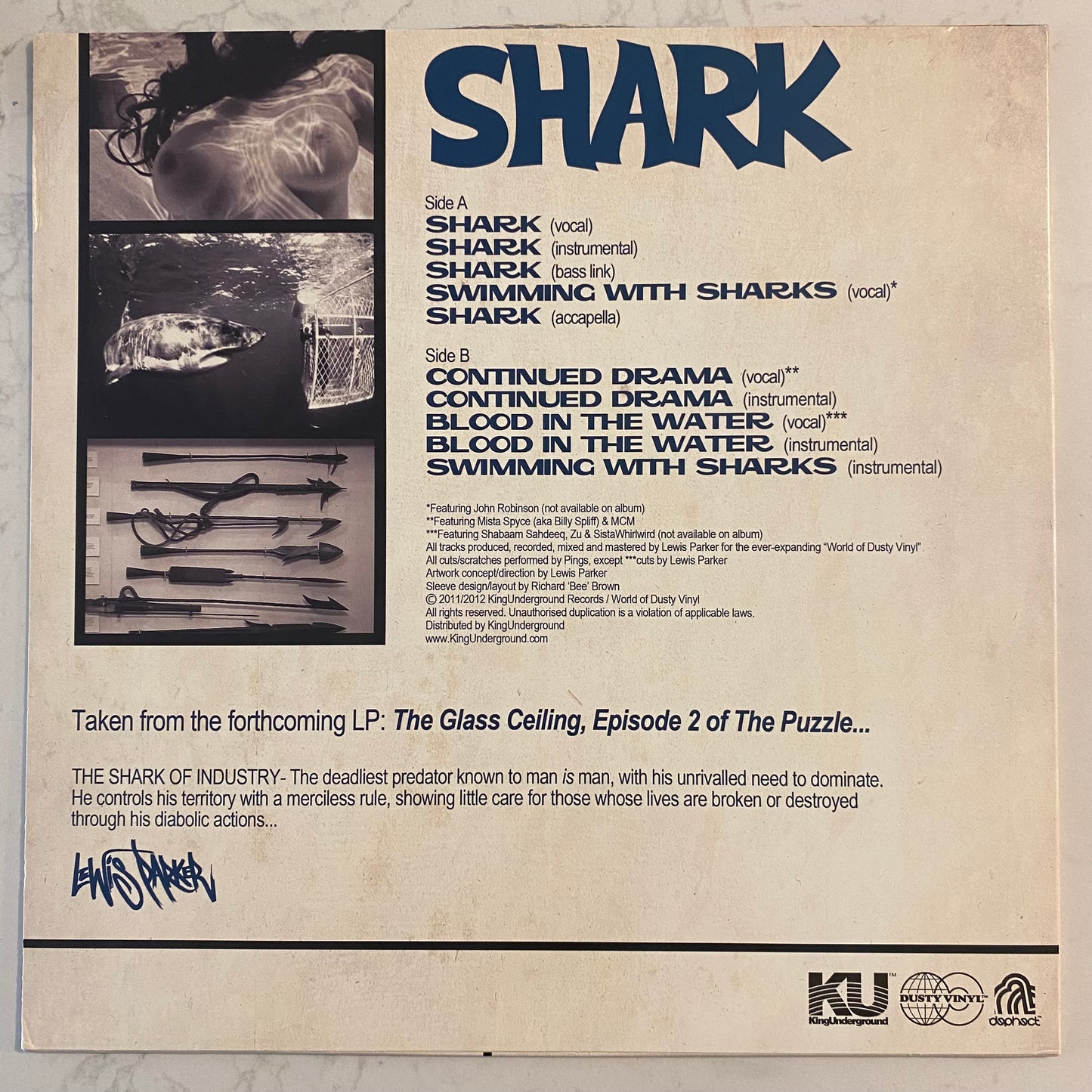Lewis Parker - Shark (12", EP) (L)