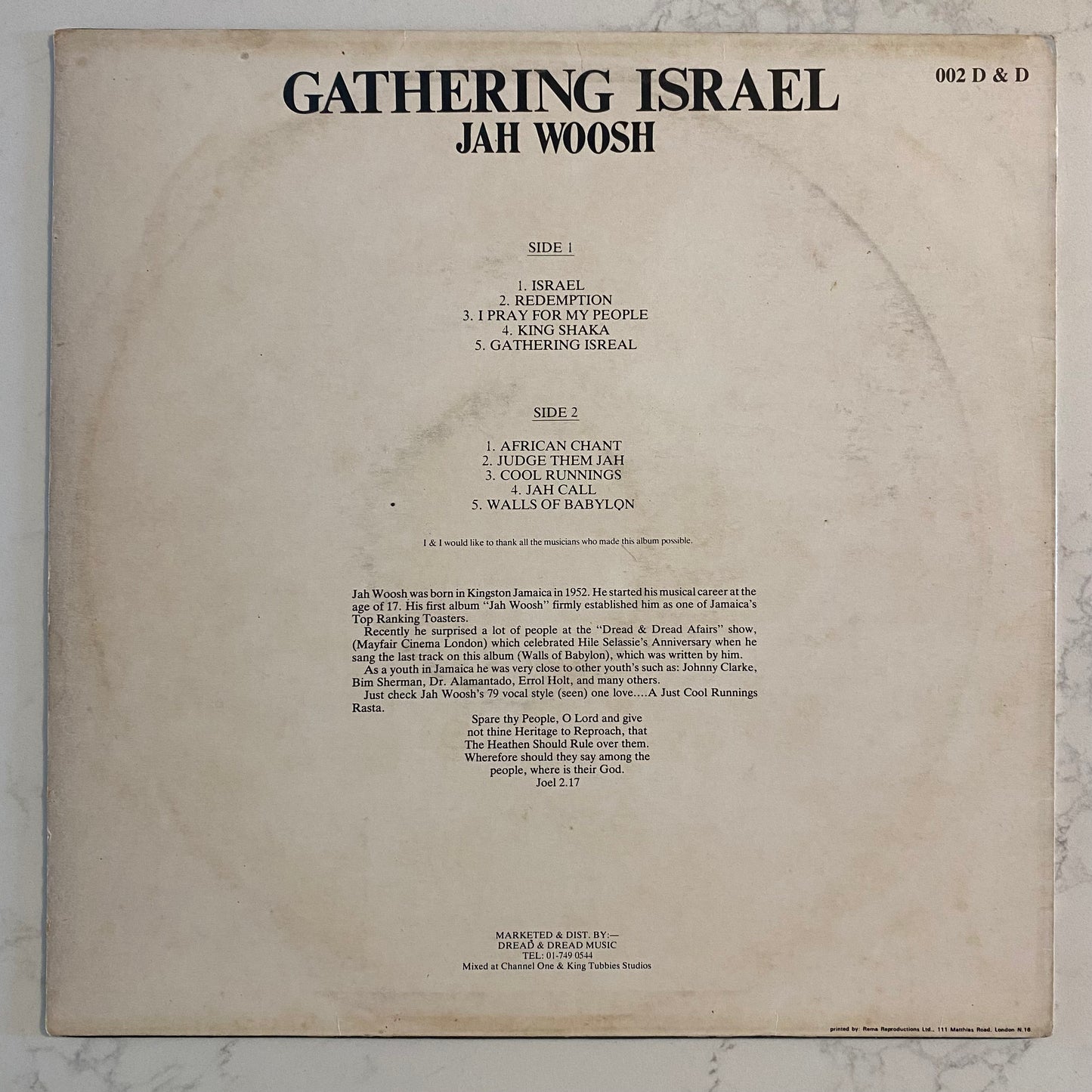Jah Woosh - Gathering Israel (LP, Album, Ltd, Red) (L)