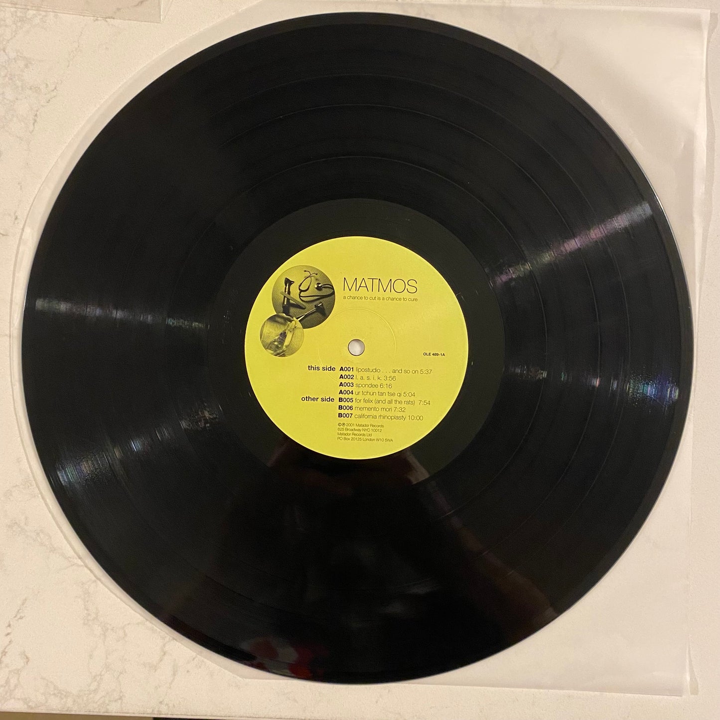 Matmos - A Chance To Cut Is A Chance To Cure (LP, Album, 150)