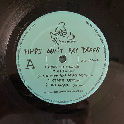 J-Zone Presents The Old Maid Billionaires - Pimps Don't Pay Taxes (2xLP, Album). HIP-HOP