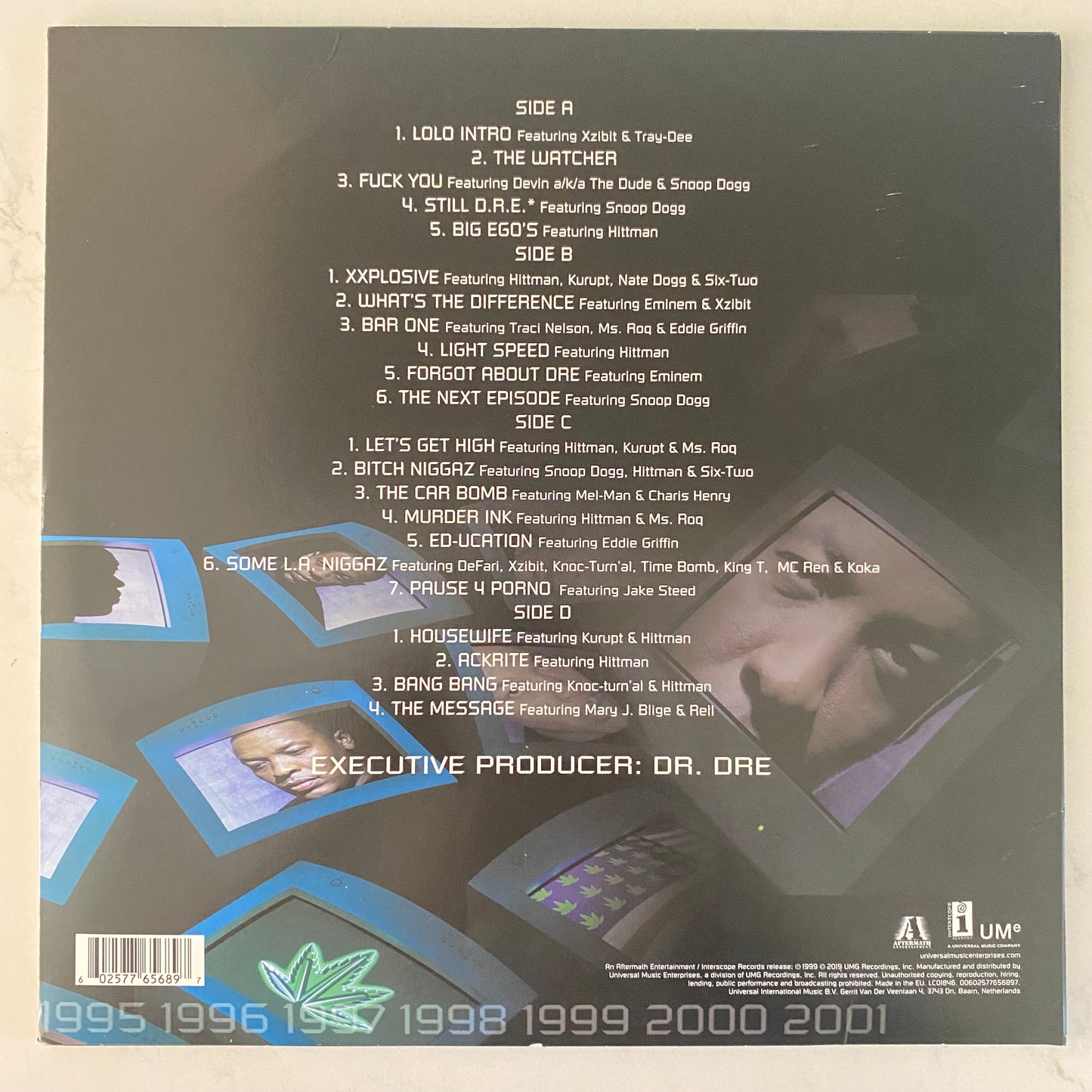 Dr. Dre - 2001 (2xLP, Album, RE, Unc). HIP-HOP