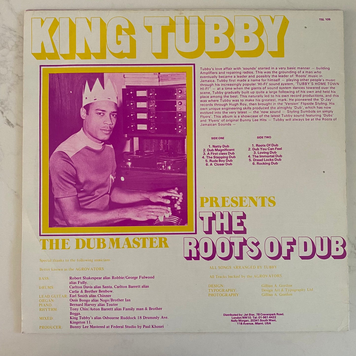 King Tubby - Presents The Roots Of Dub (LP, Album). REGGAE