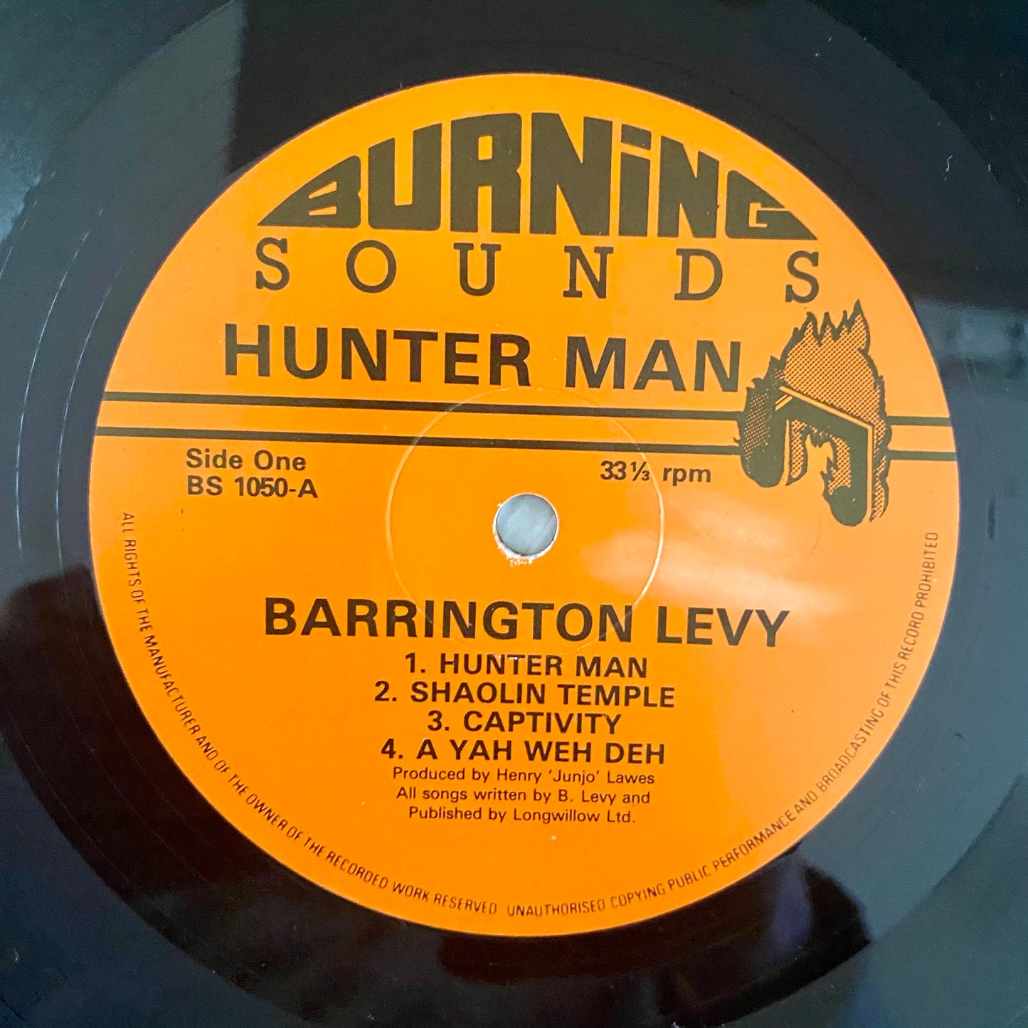 Barrington Levy - Hunter Man (LP, Comp). REGGAE