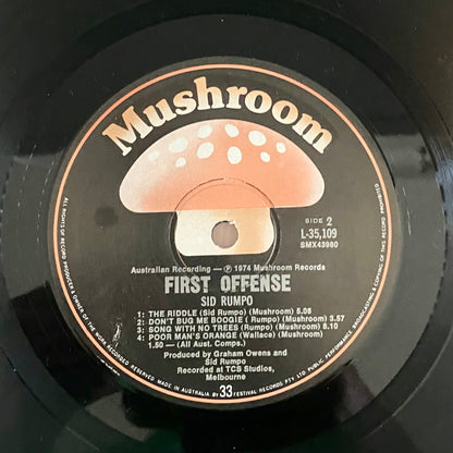 Sid Rumpo - First Offense (LP, Album). ROCK
