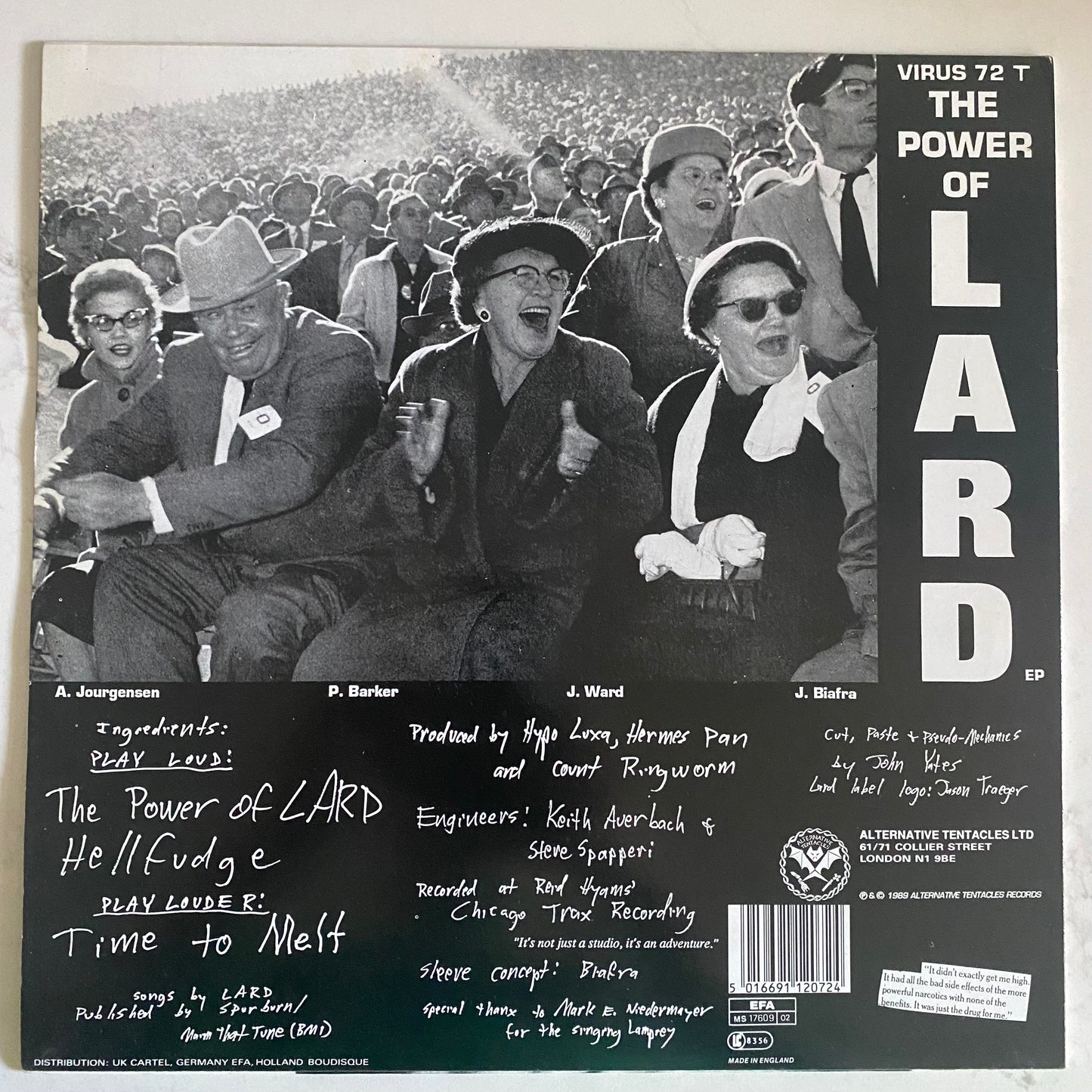 Lard - The Power Of Lard EP (12", EP) ROCK