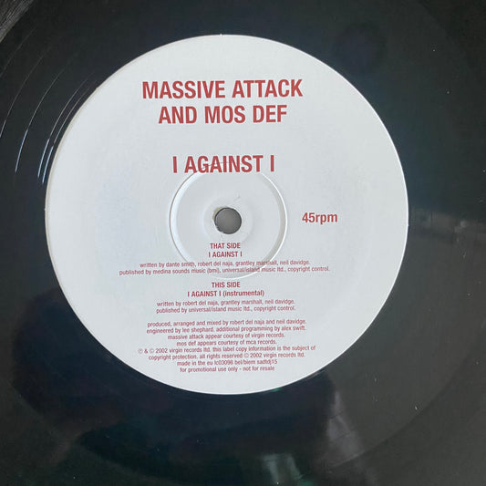 Massive Attack And Mos Def - I Against I (12", Ltd, Num, Promo)