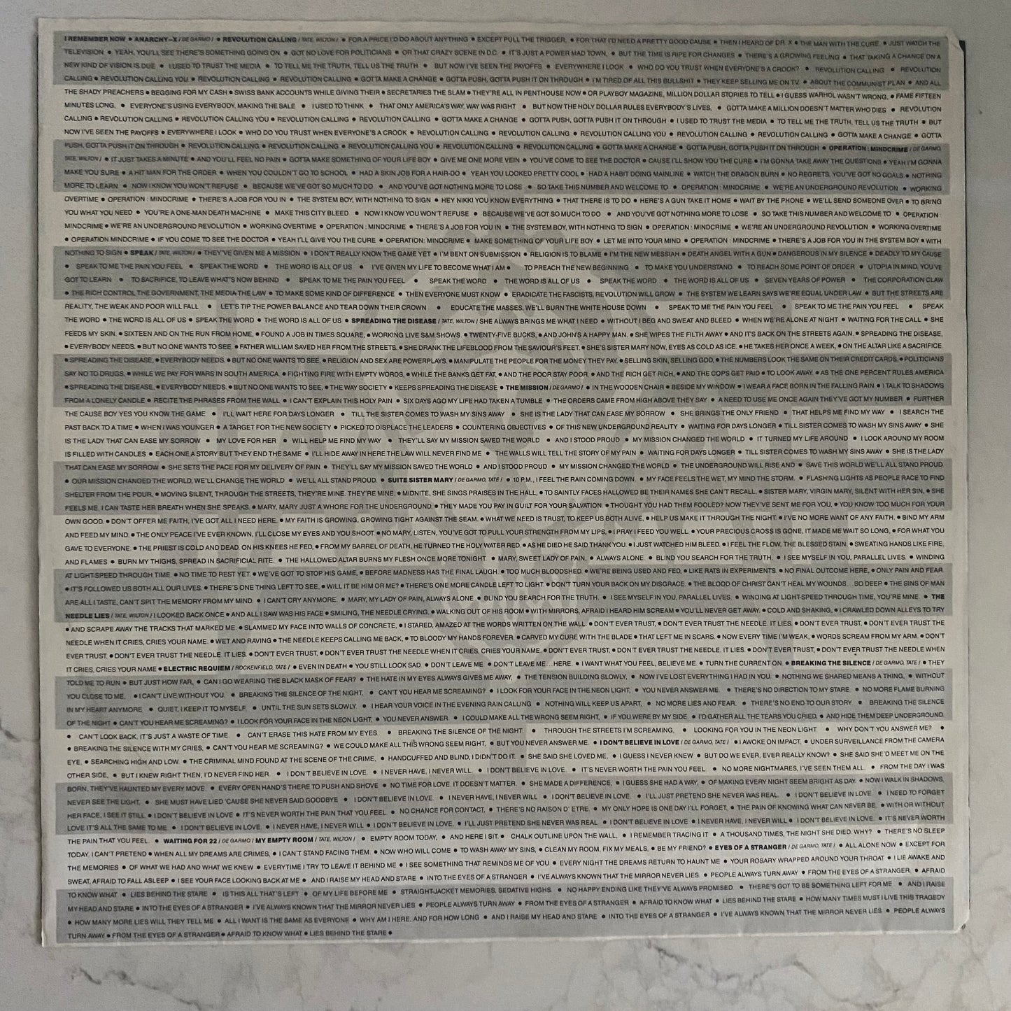 Queensrÿche - Operation: Mindcrime (LP, Album) ROCK