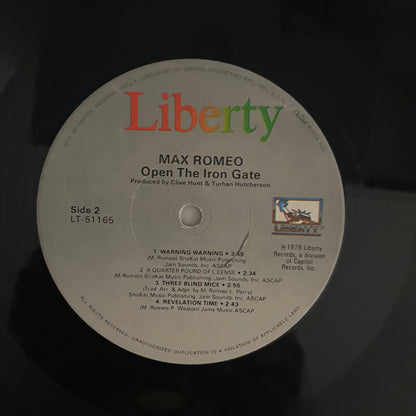 Max Romeo - Open The Iron Gate (LP, RE) REGGAE