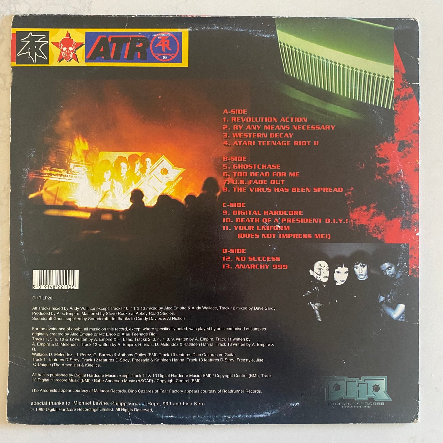 Atari Teenage Riot - 60 Second Wipe Out (2xLP, Album) ELECTRONIC