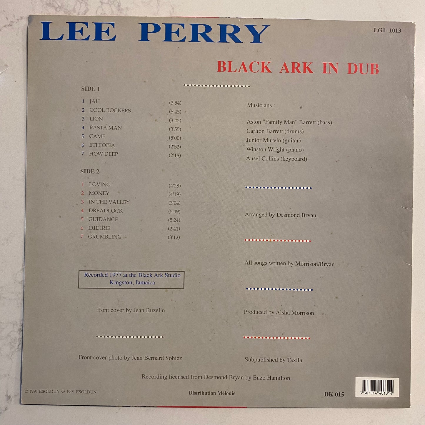 Lee Perry - Black Ark In Dub (LP, Album, RE). REGGAE