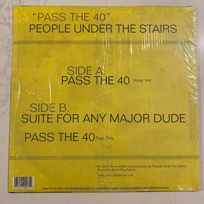 People Under The Stairs - Pass The 40 (12", Single). HIP-HOP 12"