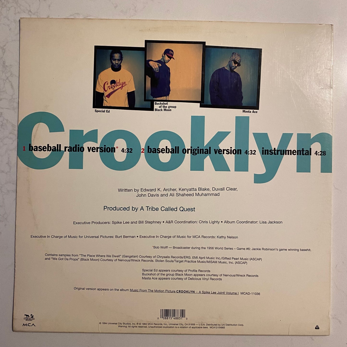 The Crooklyn Dodgers* - Crooklyn (12", Single). HIP-HOP 12"