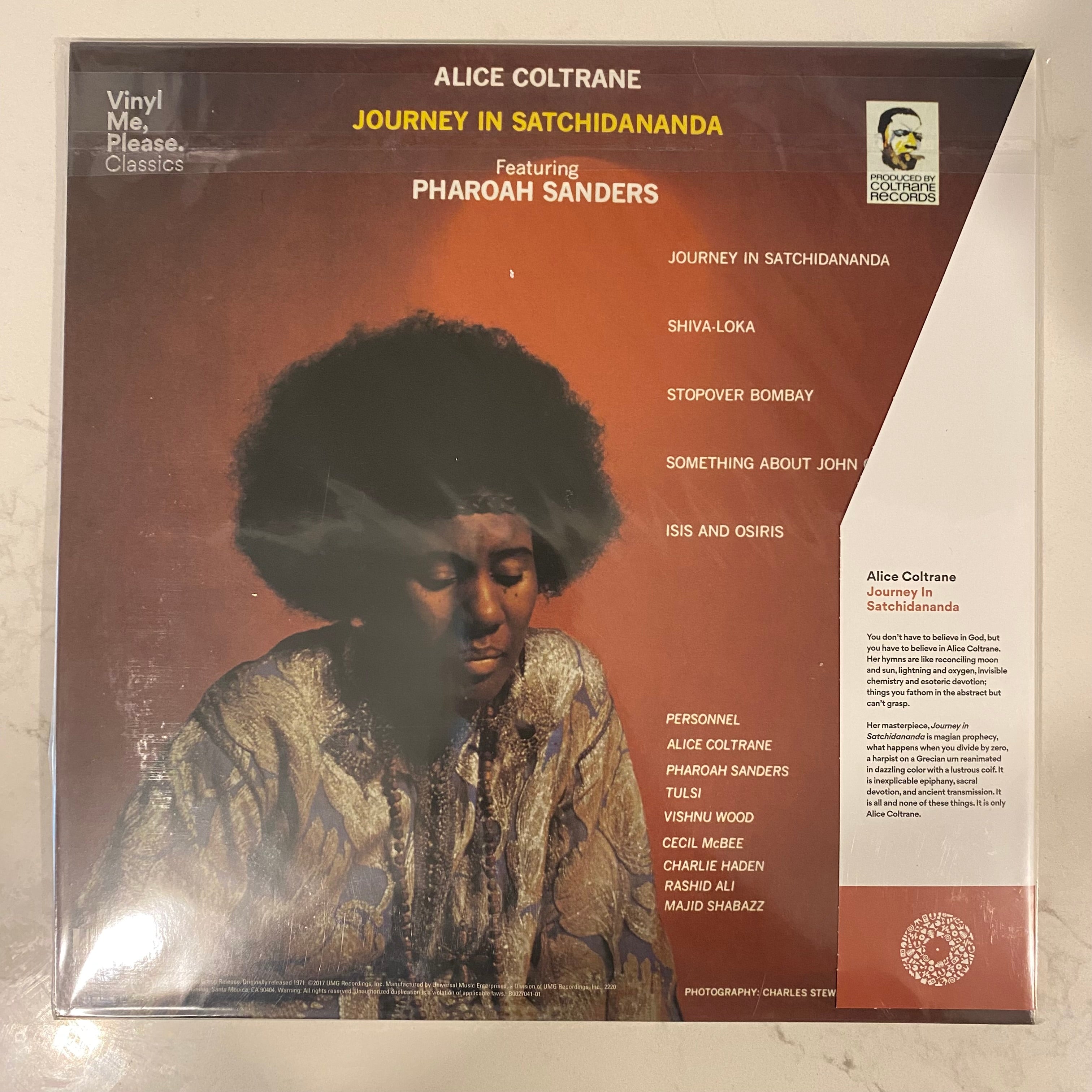 Alice Coltrane Featuring Pharoah Sanders - Journey In Satchidananda (LP,  Album, Club, RE, RP, 180). JAZZ