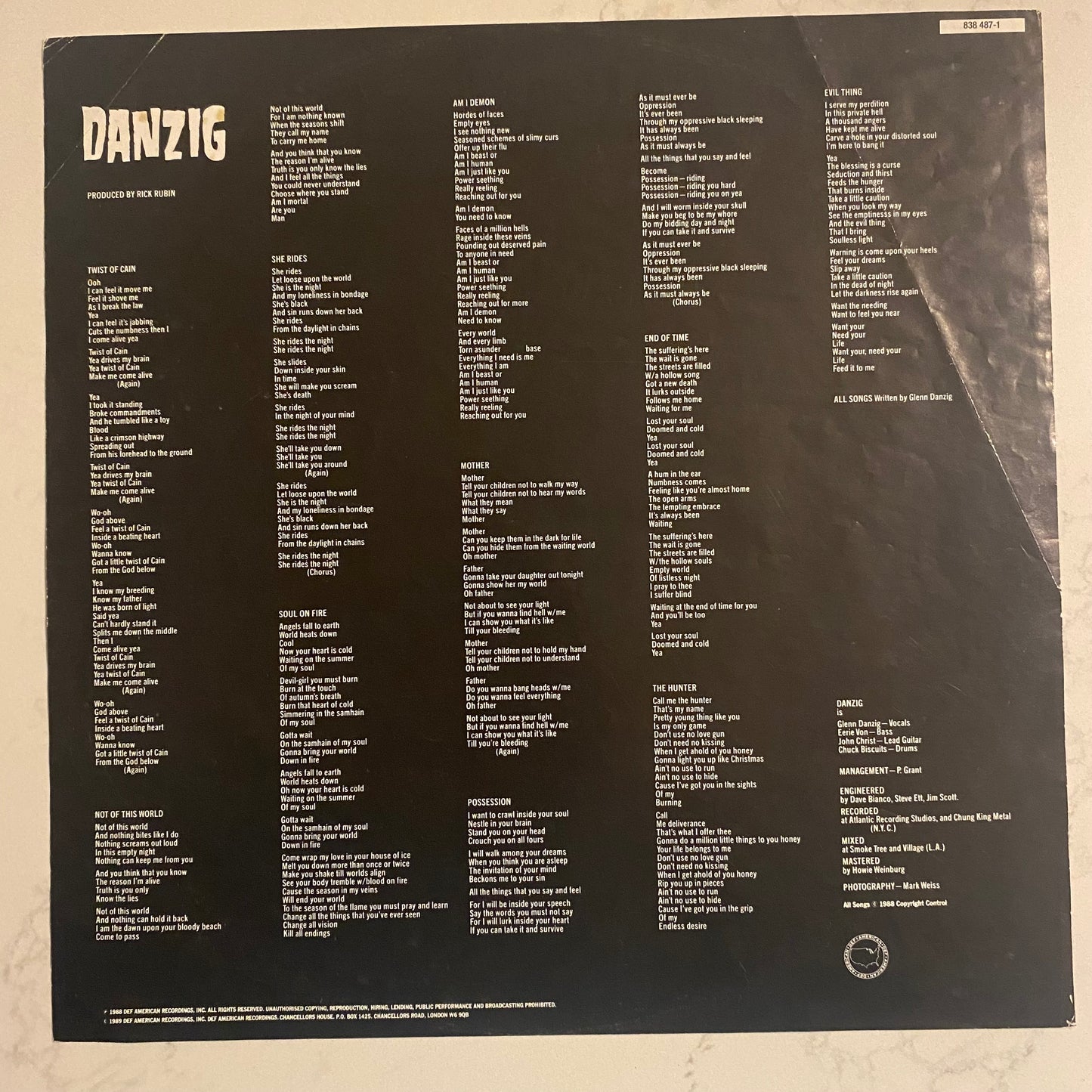 Danzig - Danzig (LP, Album)