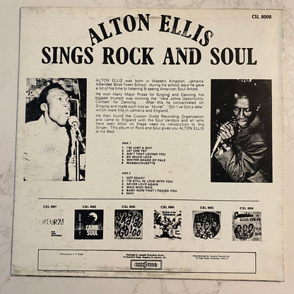 Alton Ellis - Sings Rock And Soul (LP, Album, RP)