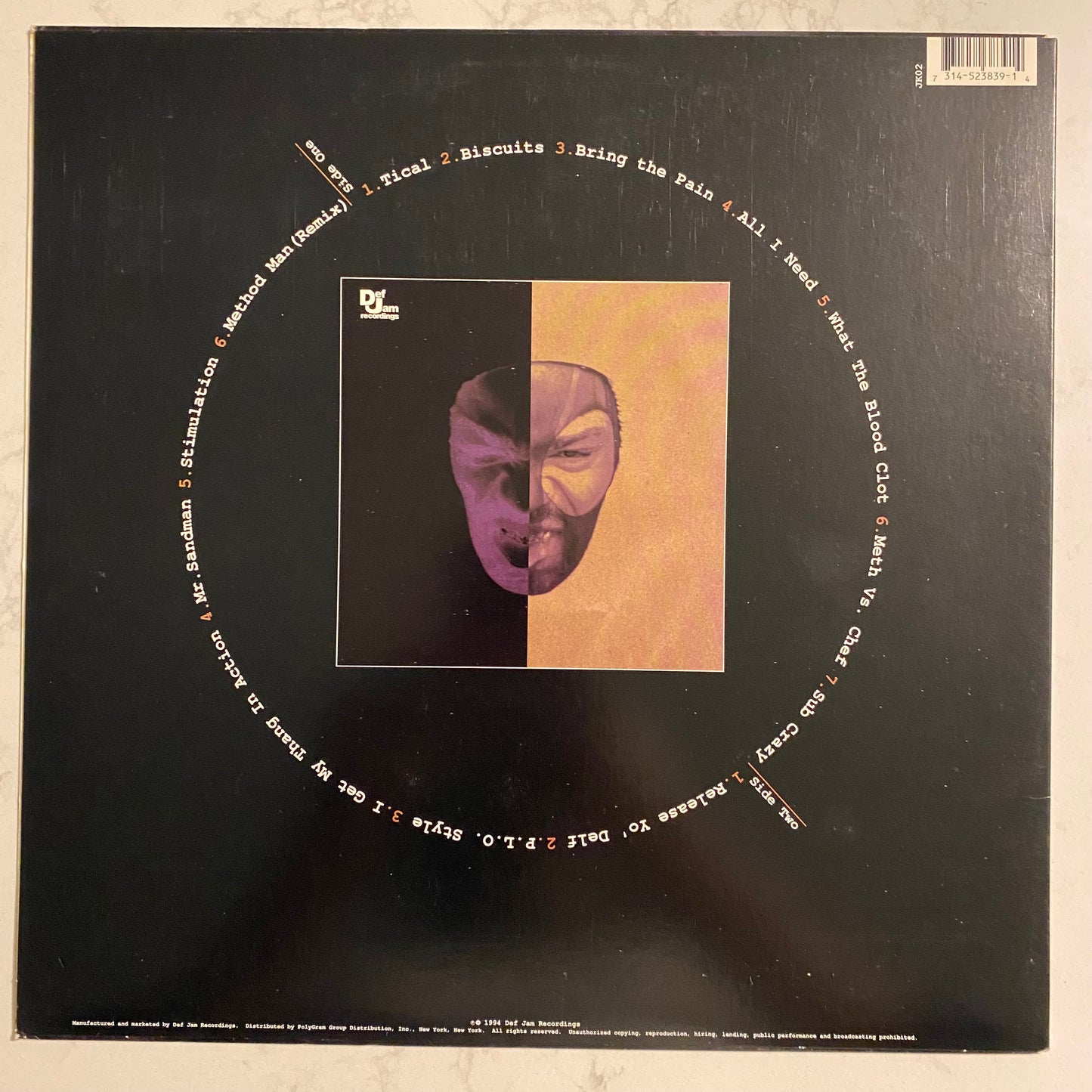 Method Man - Tical (LP, Album)