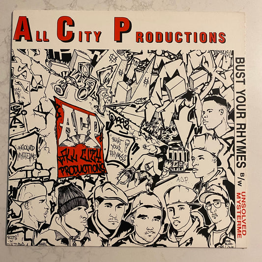 All City Productions - Bust Your Rhymes / Unsolved Mysterme (12", RP)