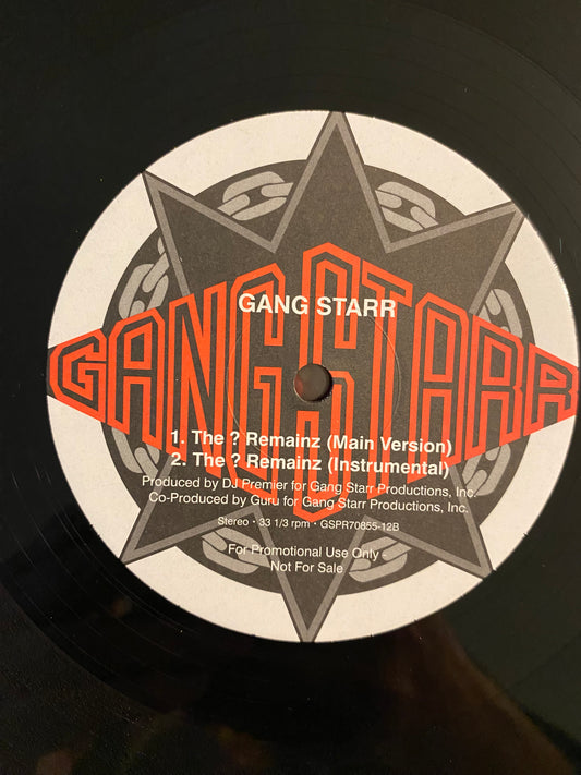 Gang Starr – Now You're Mine / The ? Remainz. Unofficial Release