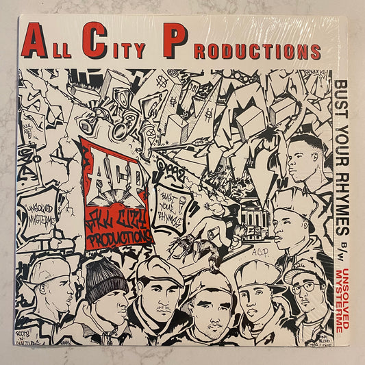 All City Productions - Bust Your Rhymes / Unsolved Mysterme (12", RP)