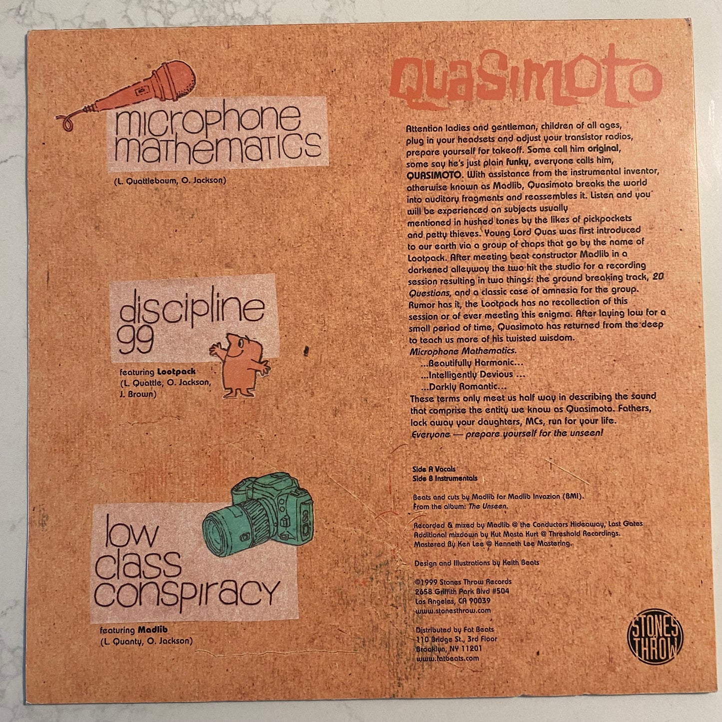 Quasimoto - Microphone Mathematics (12", RE)