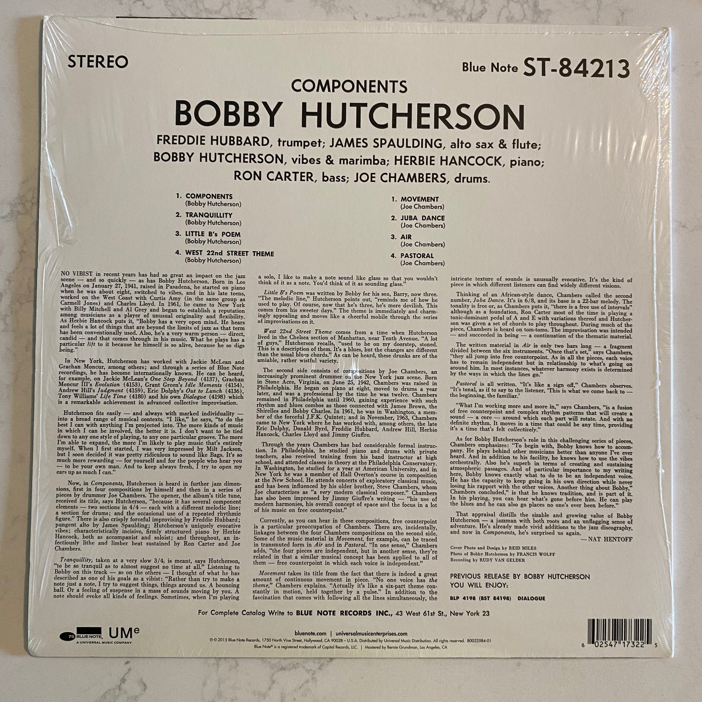Bobby Hutcherson - Components (LP, Album, RE, RM)