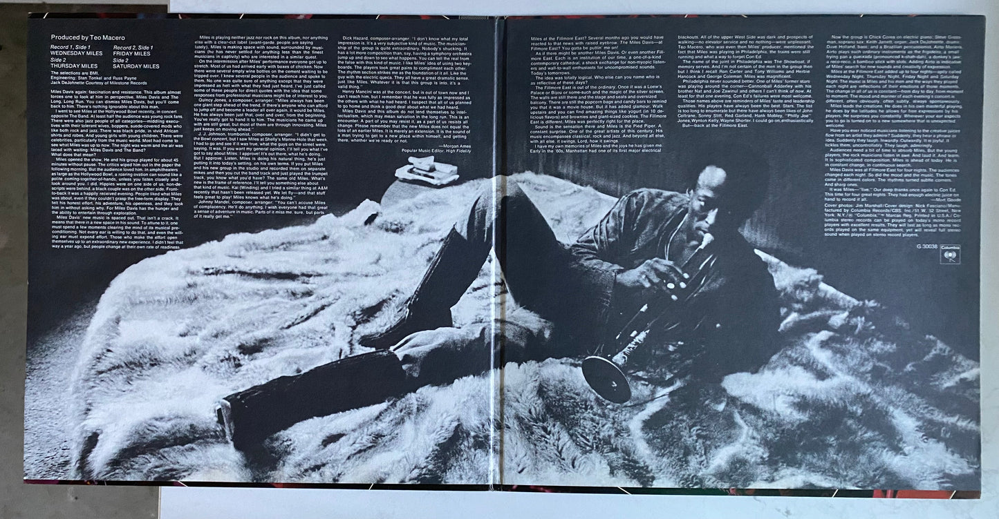 Miles Davis - Miles Davis At Fillmore (2xLP, Album, Ter). JAZZ