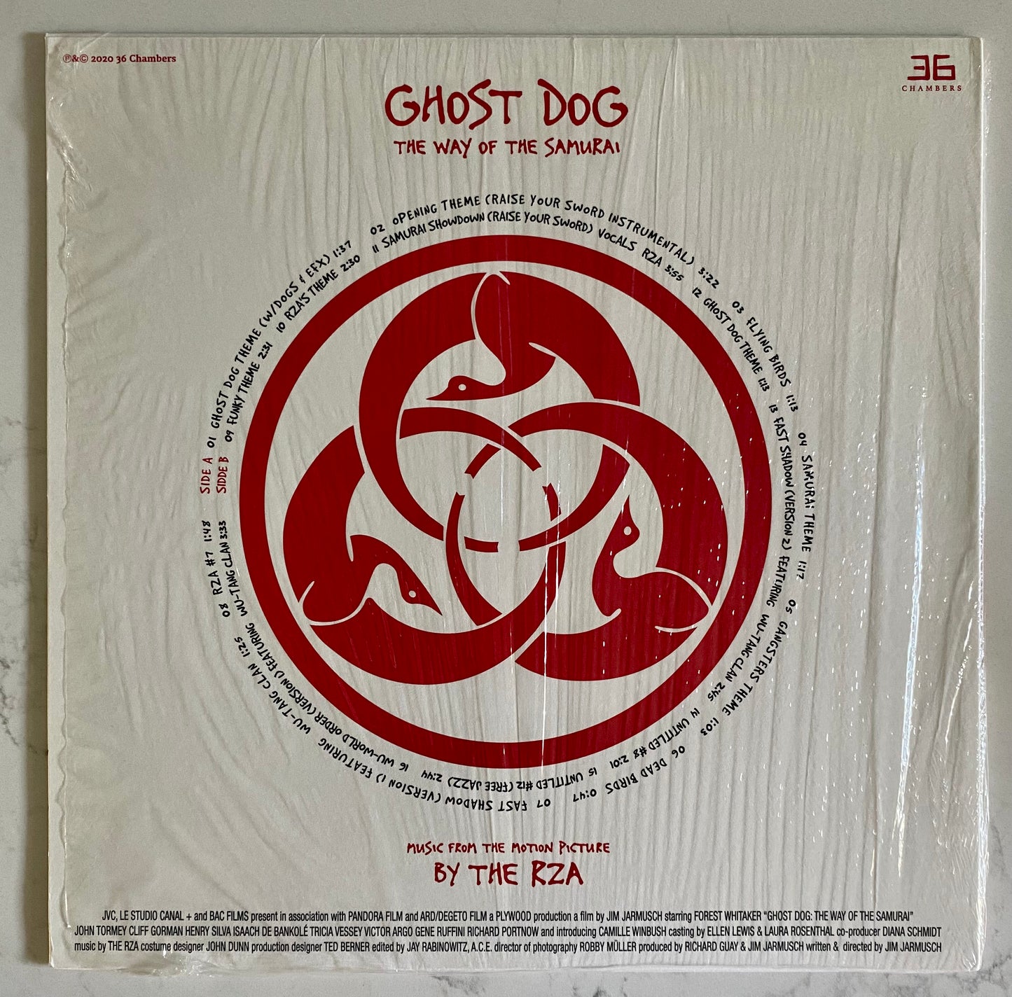 The RZA* - Ghost Dog: The Way Of The Samurai (Music From The Motion Picture) (LP, Album, Ltd, RE, Whi). HIP-HOP