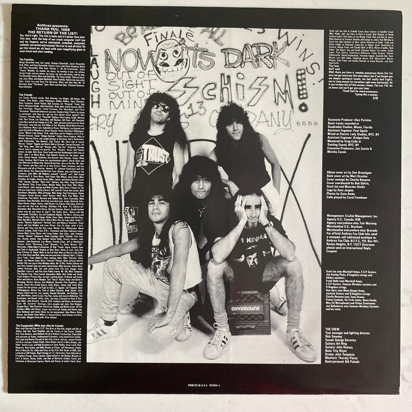 Anthrax - State Of Euphoria (LP, Album, Ltd). ROCK