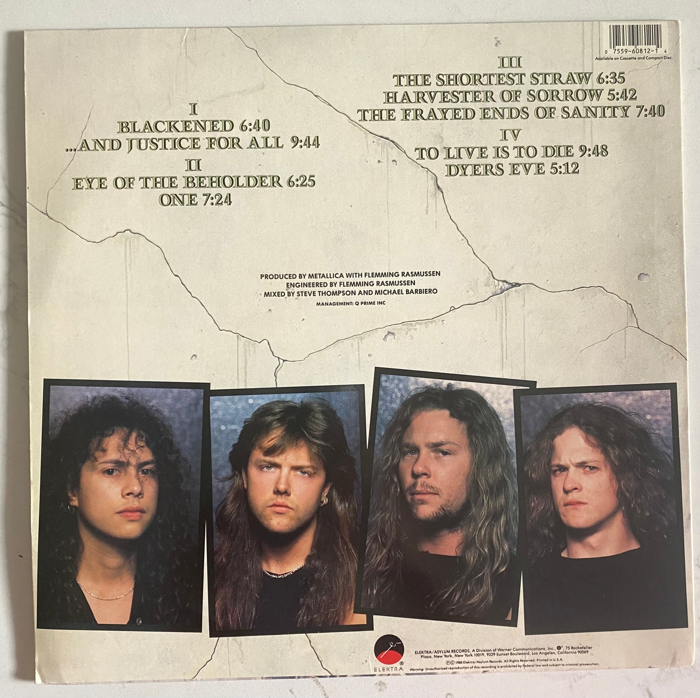 Metallica - ...And Justice For All (2xLP, Album, All). ROCK