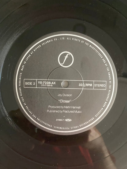 Joy Division - Closer (LP, Album). ROCK