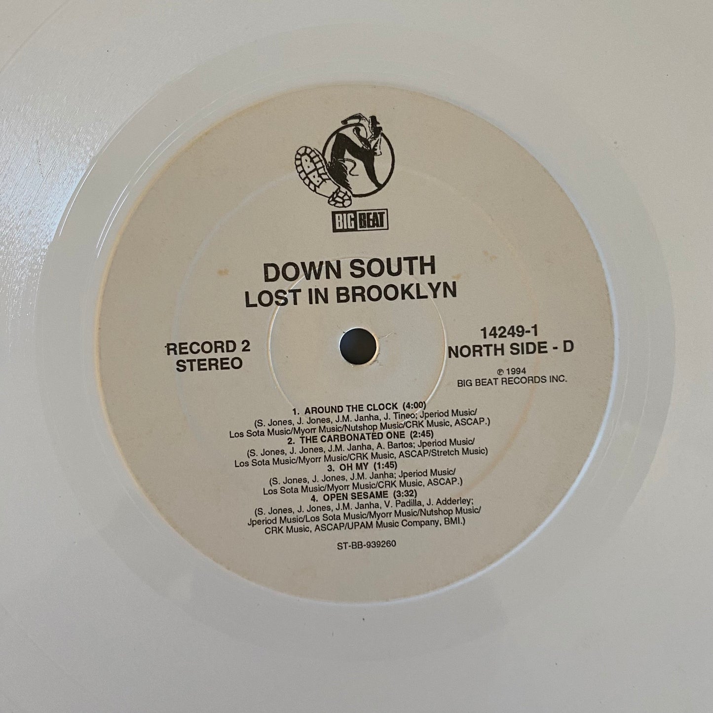 Down South - Lost In Brooklyn (2xLP, Album, Whi). HIP-HOP