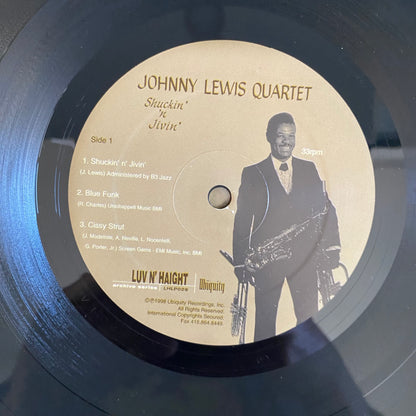 Johnny Lewis Quartet - Shuckin' 'N Jivin' (LP, Album, RE, RM). FUNK