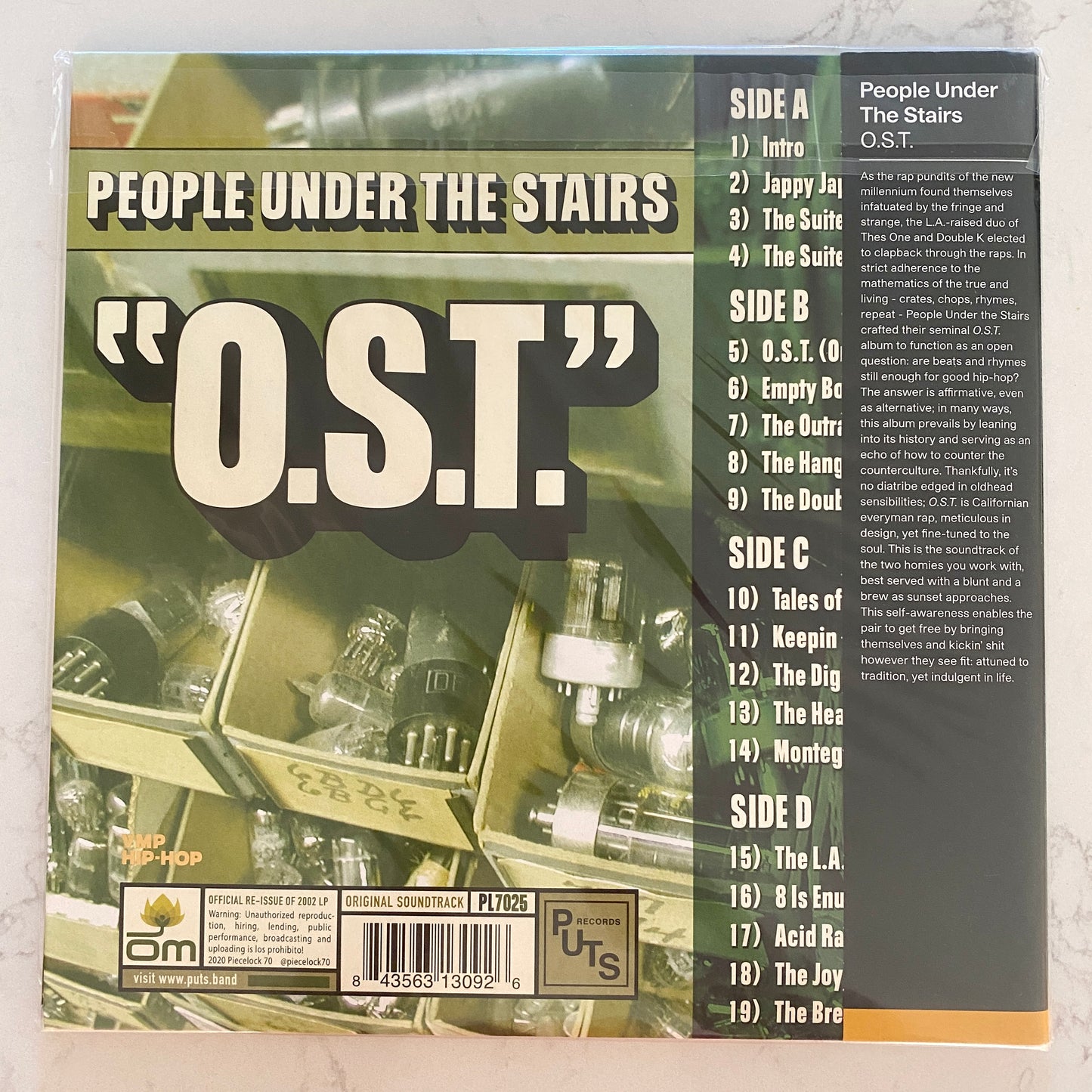 People Under The Stairs - O.S.T. (2xLP, Album, Club, RE, RM, Cok). SEALED! HIP-HOP