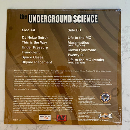 Mass Influence - The Underground Science (LP, Album). SEALED! HIP-HOP